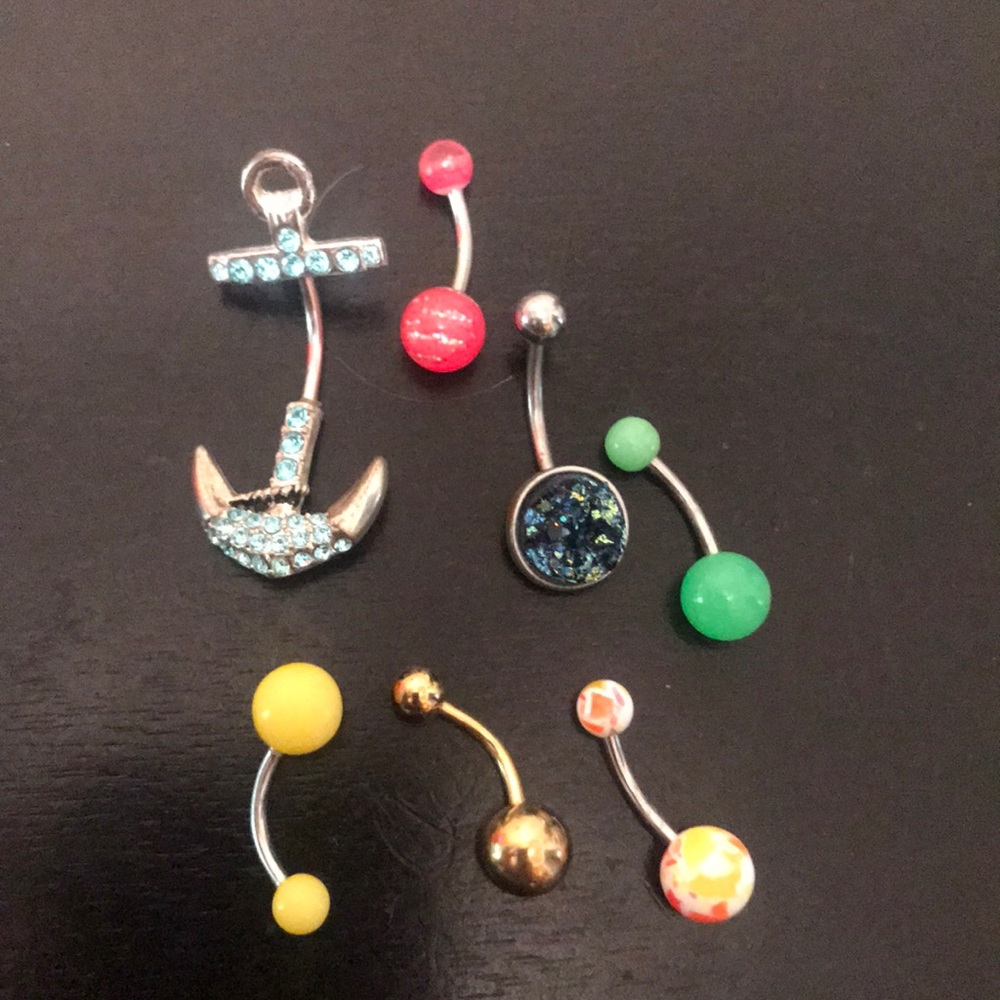 Belly button ring lot